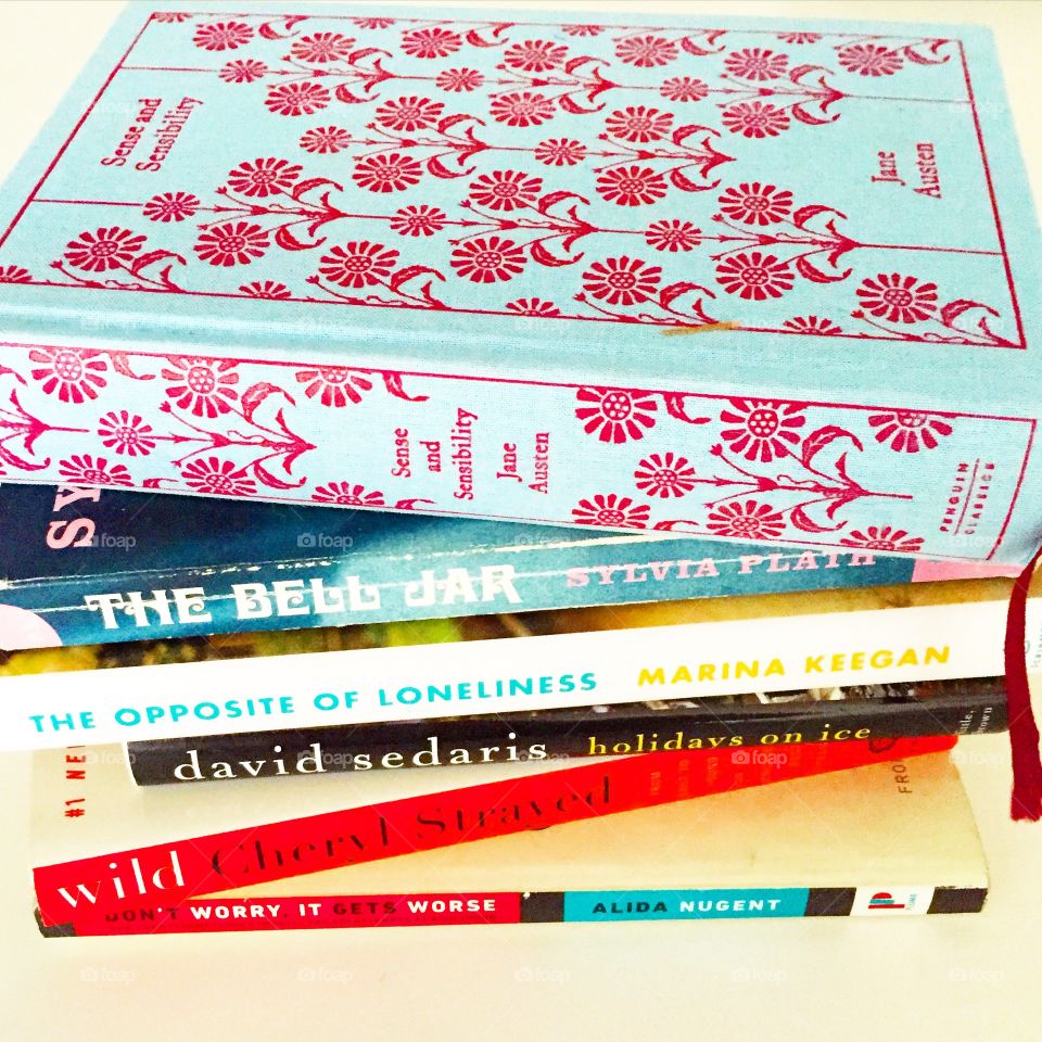 Bookstack. Color stack of books