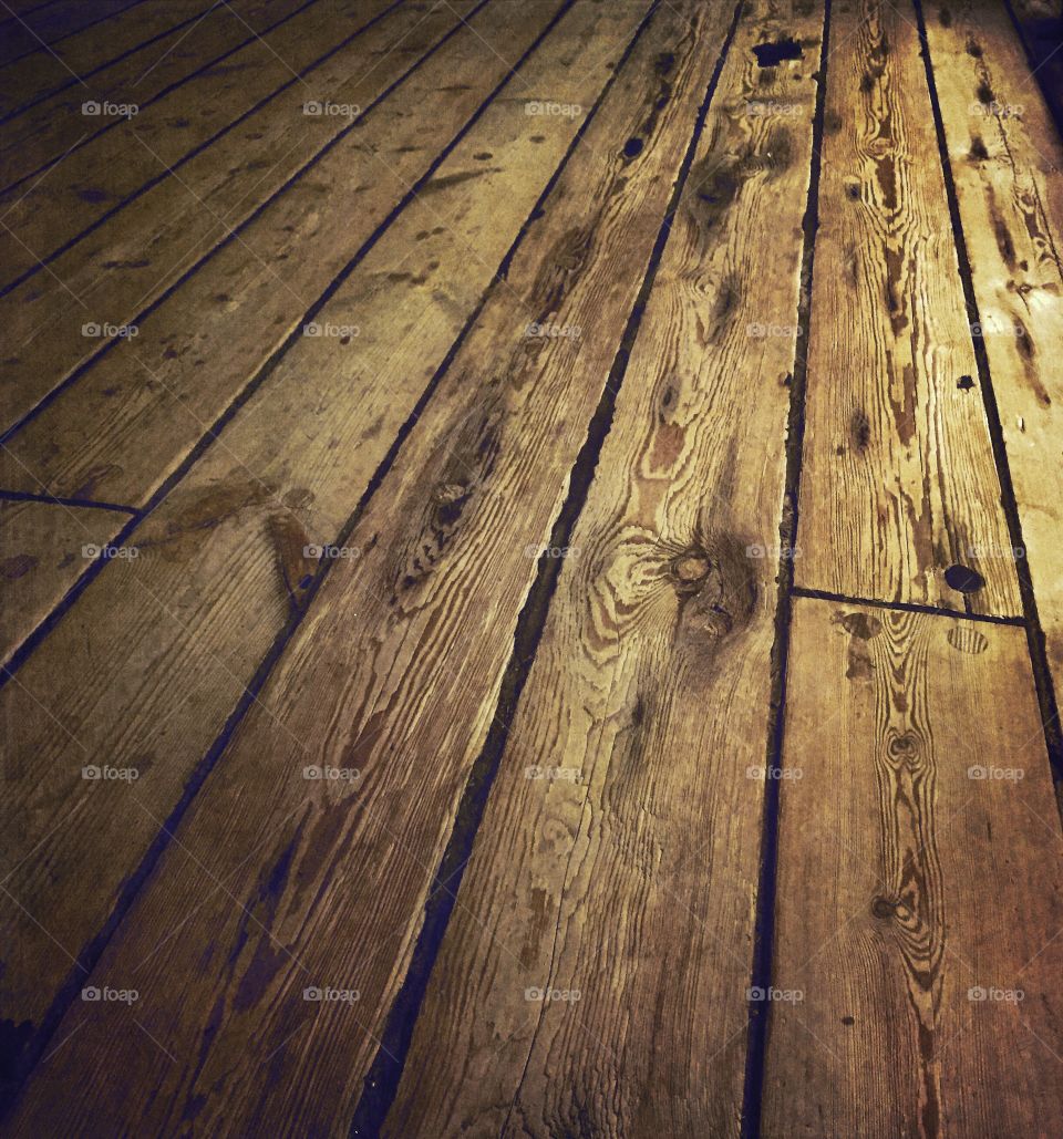 Old wooden floorboards 