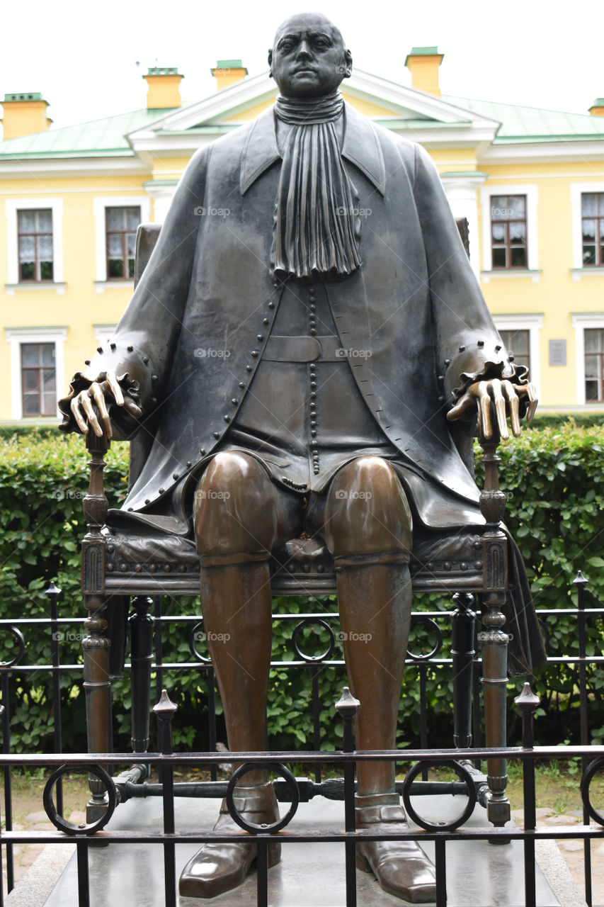 Monument to Peter the Great in the Peter and Paul Fortress in Saint Petersburg, Russia