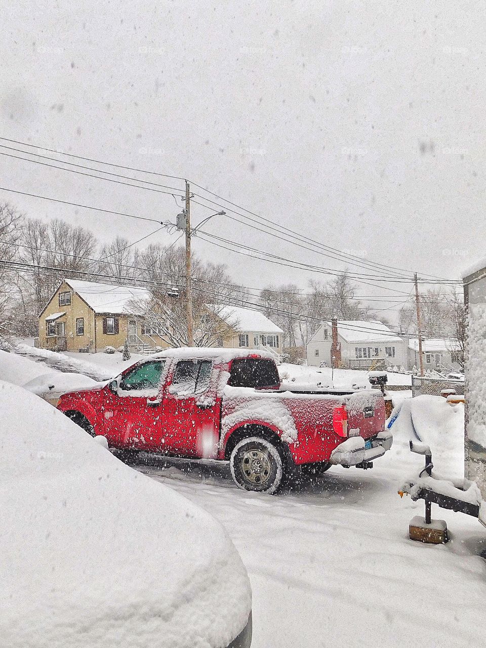 April’s first snow...