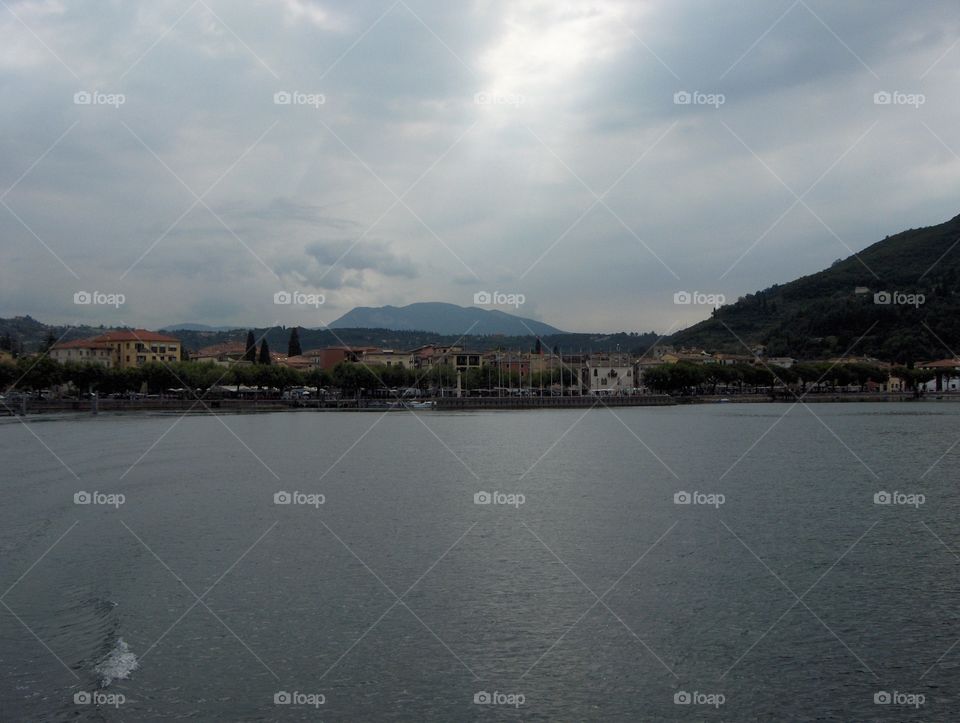 Town from the sea 