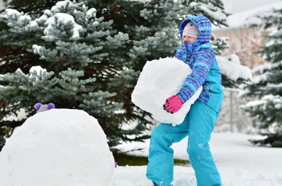 Building a snowman