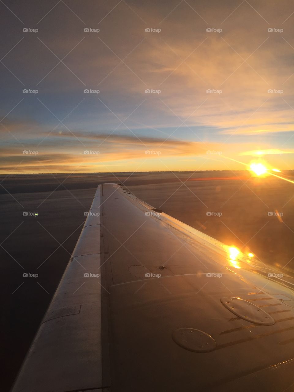Sunset Over the Wing