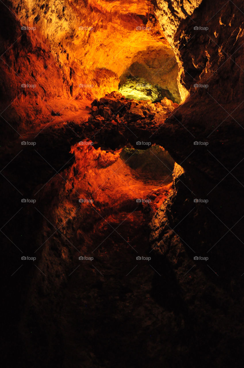 No Person, Subway System, Cave, Volcano, Rock