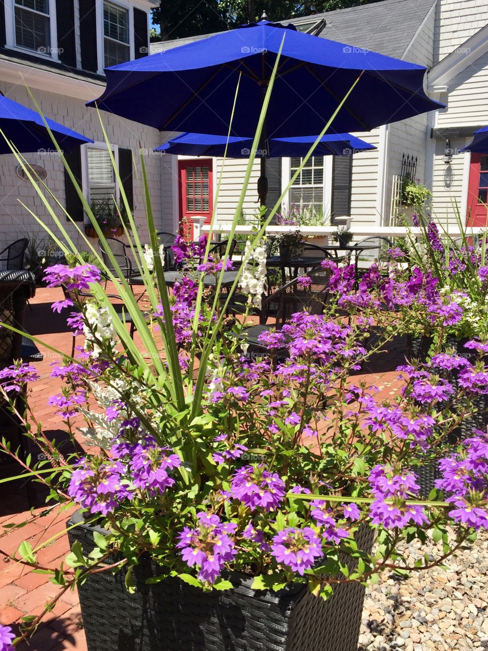 Breakfast terrace at Parsonage Inn, Cape Cod