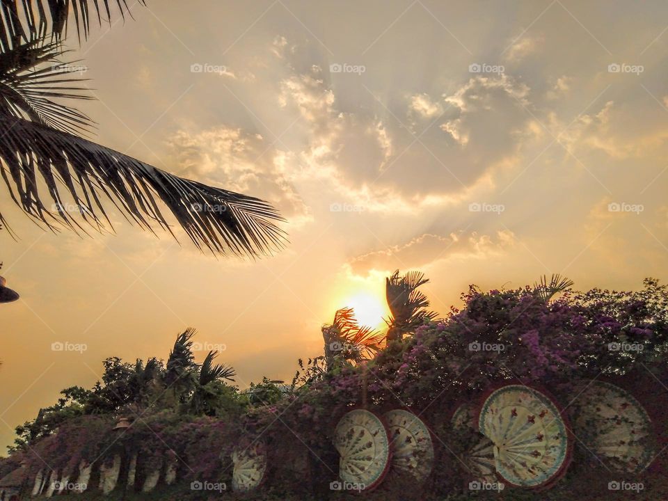 cloudy evening image