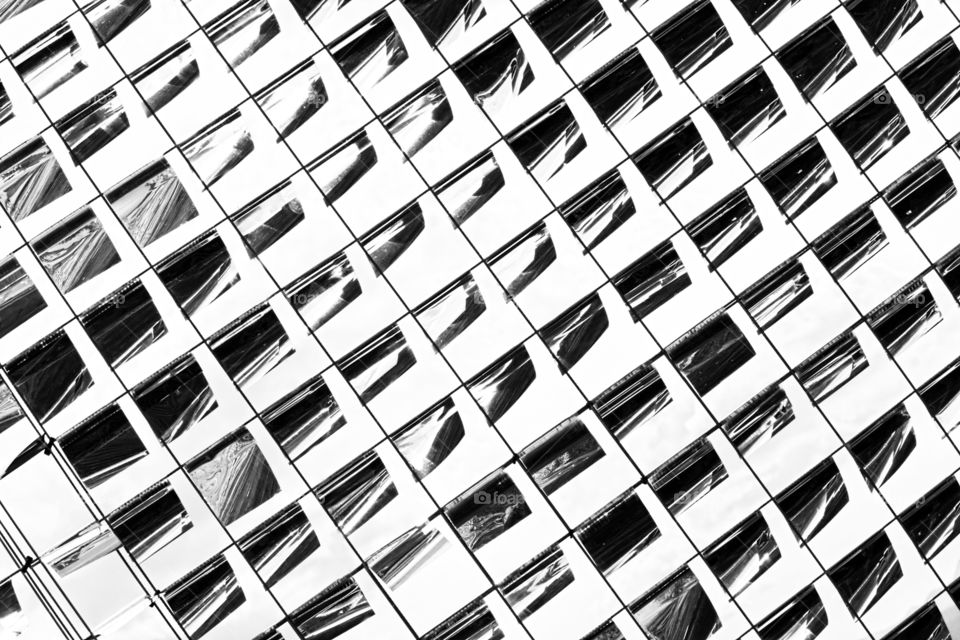 Abstract reworking of a modern artistic installation