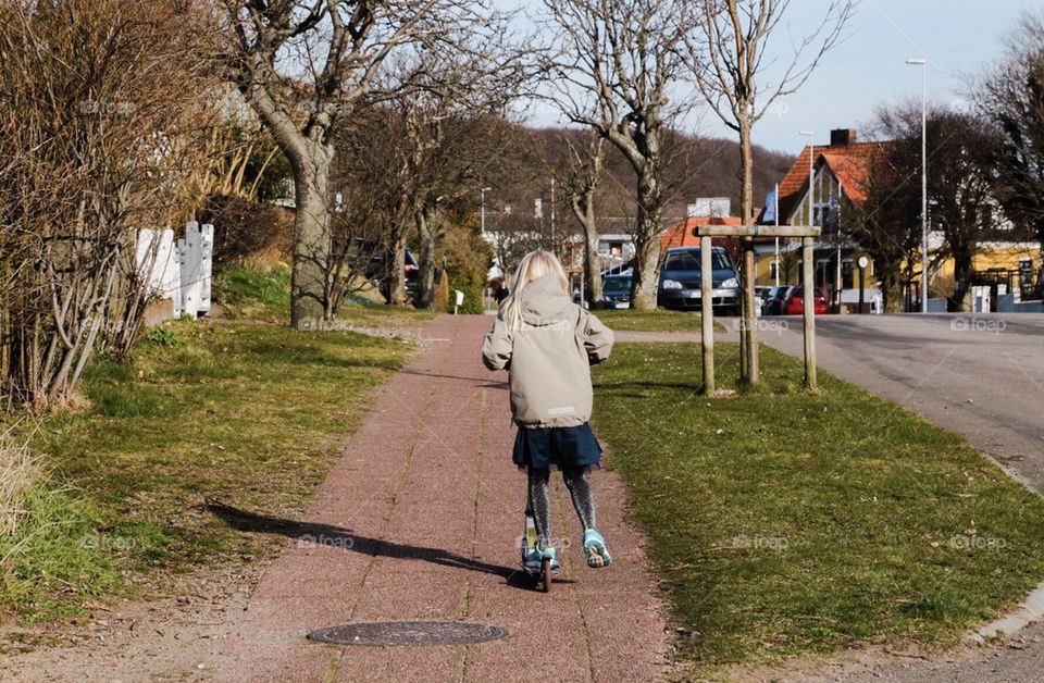 People enjoying spring