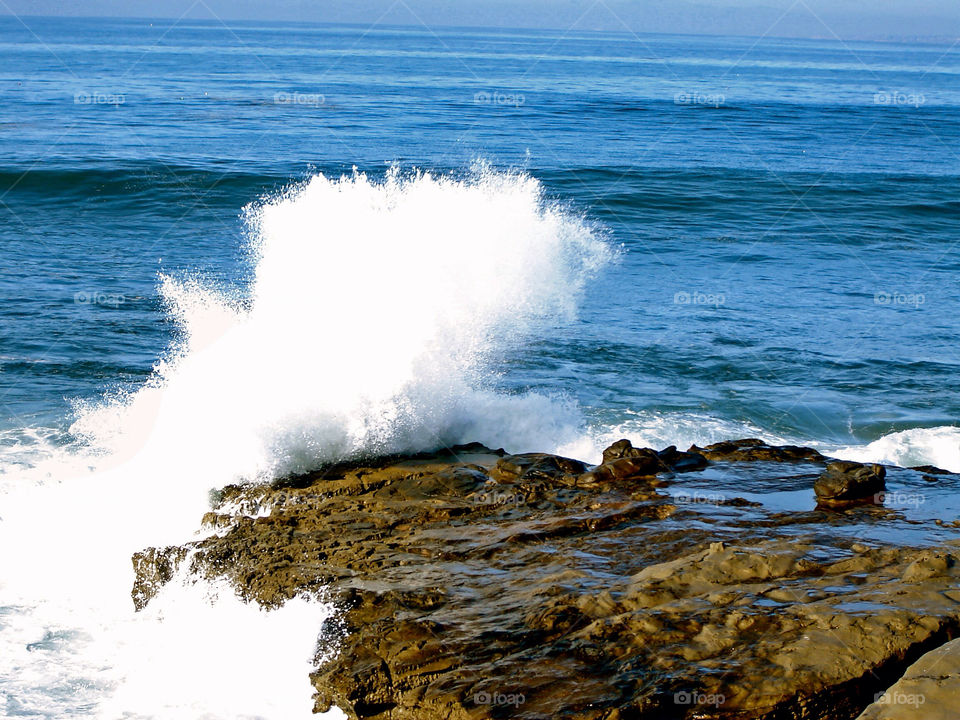 ocean water rocks waves by refocusphoto