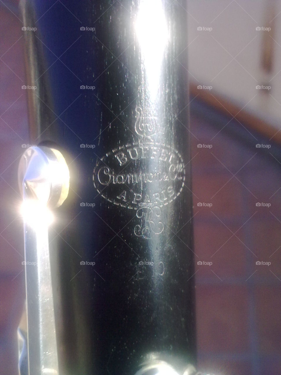 a macro shot of my Bb ebony and silver Buffet Crampon Paris Clarinet