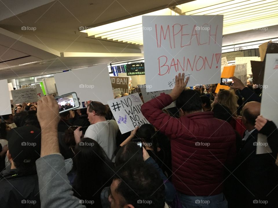 Protest at SFO to fight trumps racist executive action 