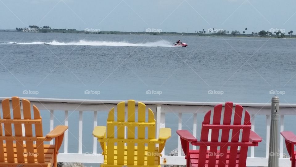 jet ski view. Tampa Bay