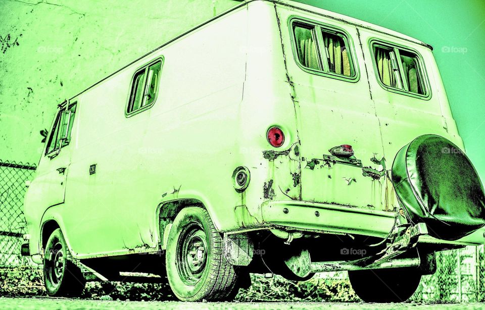 A vintage Ford Econoline Van from the ground up.