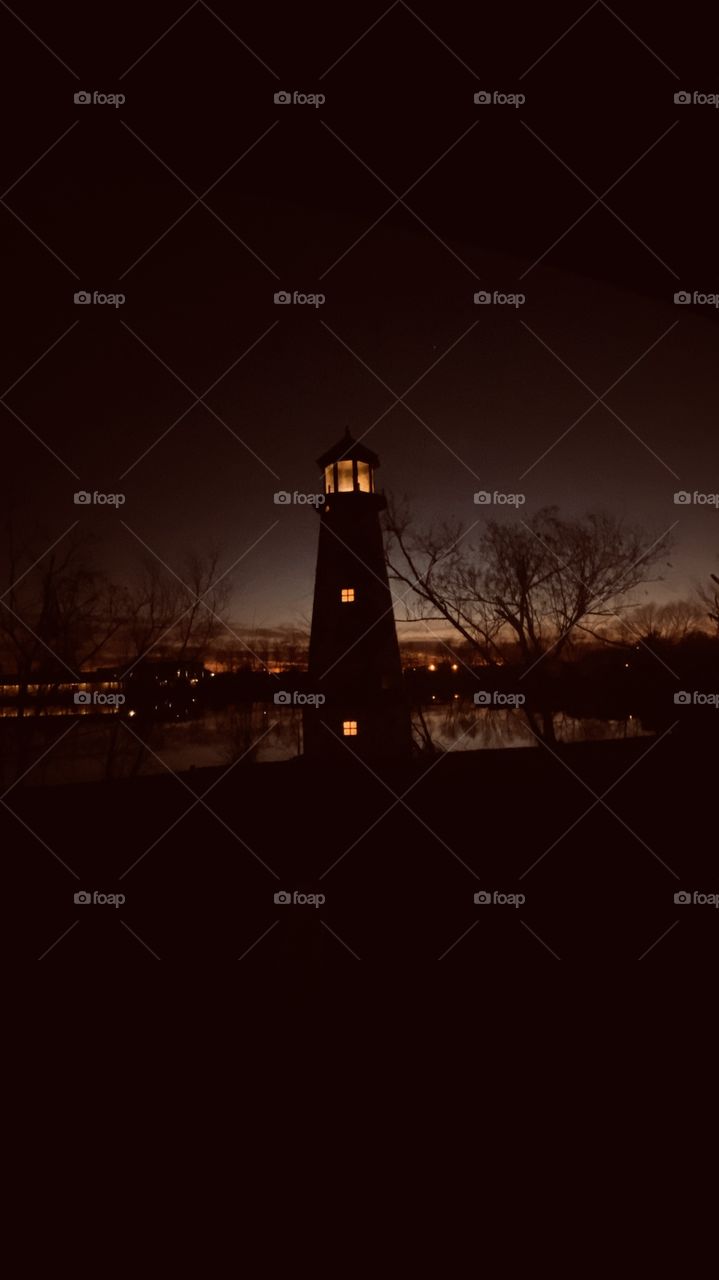 The day cannot end with out a pass by the Lighthouse. Some Night when there is enough of the backlit Colors and Light make it worthwhile to take a picture because you want this pic to be good.
