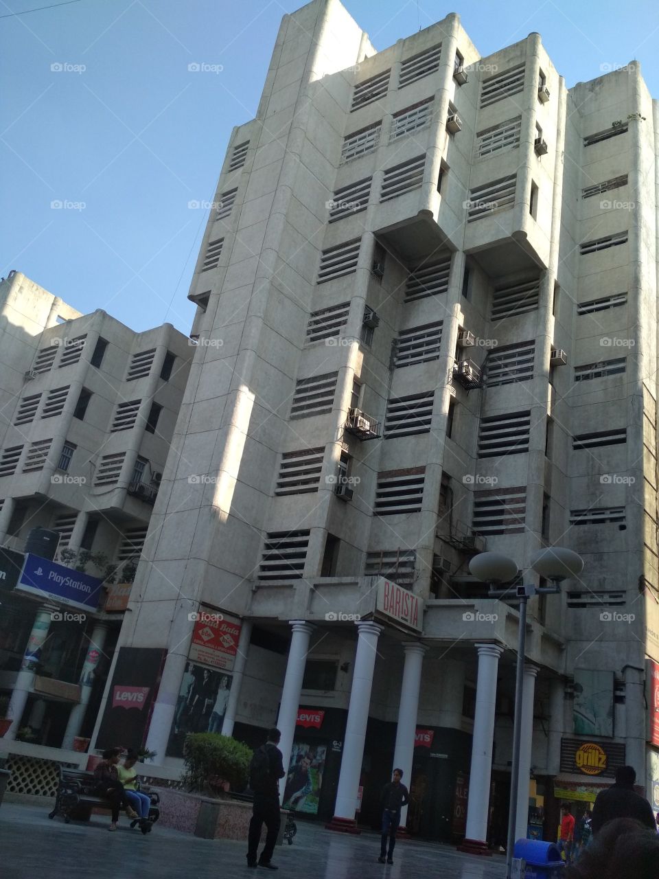 Building at district centre