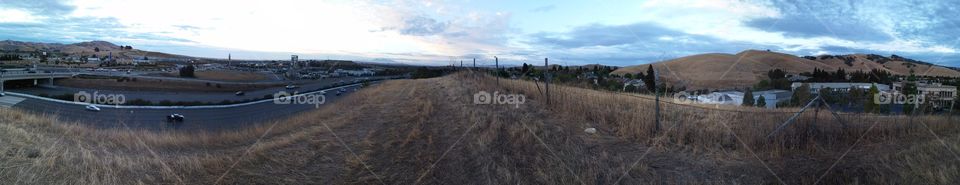 hilltop view. on my way to work when I took this picture