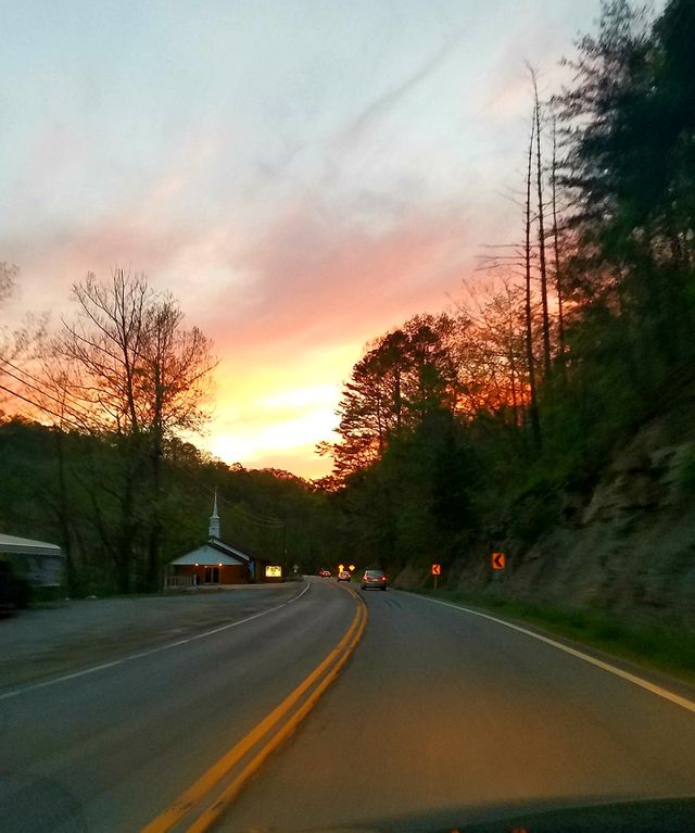 red sky