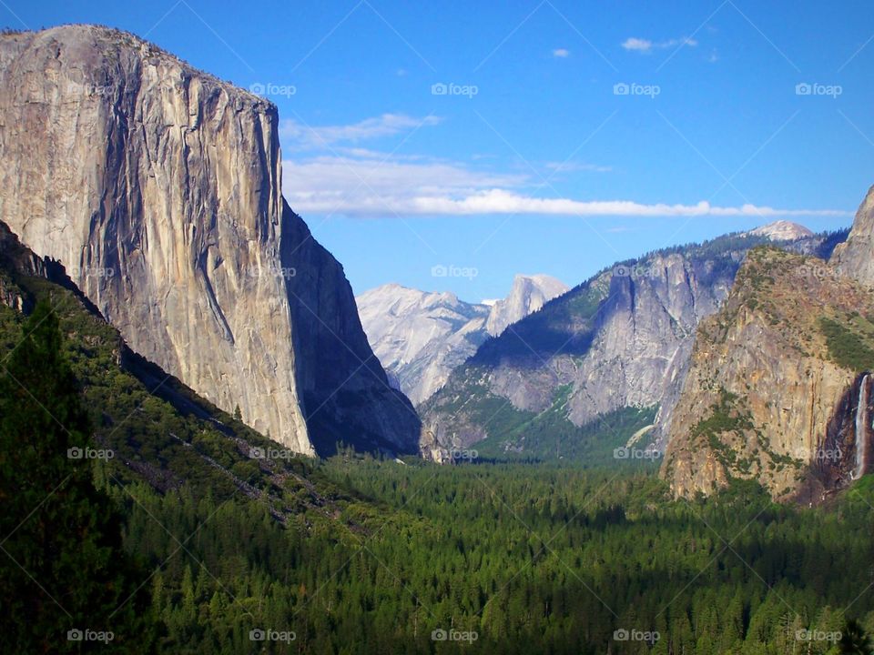 El Capitan in Yosemite National Park, California; vista 