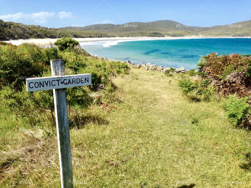 Convict garden in Tasmania 