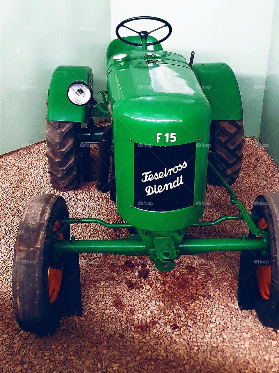 Fendt F15 "Dieselross" - a vintage German tractor, symbolizing agricultural innovation with its robust design and early diesel technology.