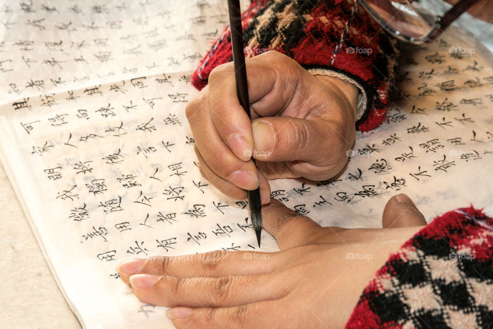 Practising of handwrit