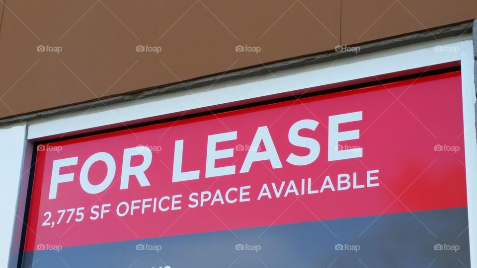 For lease sign