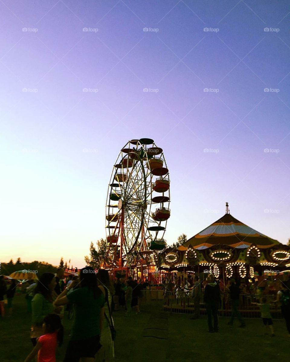 Entertainment, Carnival, Carousel, Ferris Wheel, Fairground