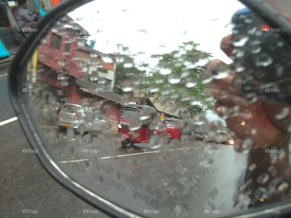 heavy raining