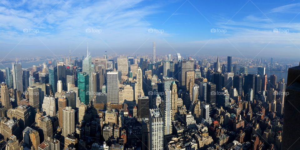 From the top of the Empire State bldg