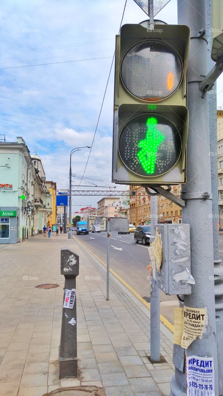 Street corner in Moscow