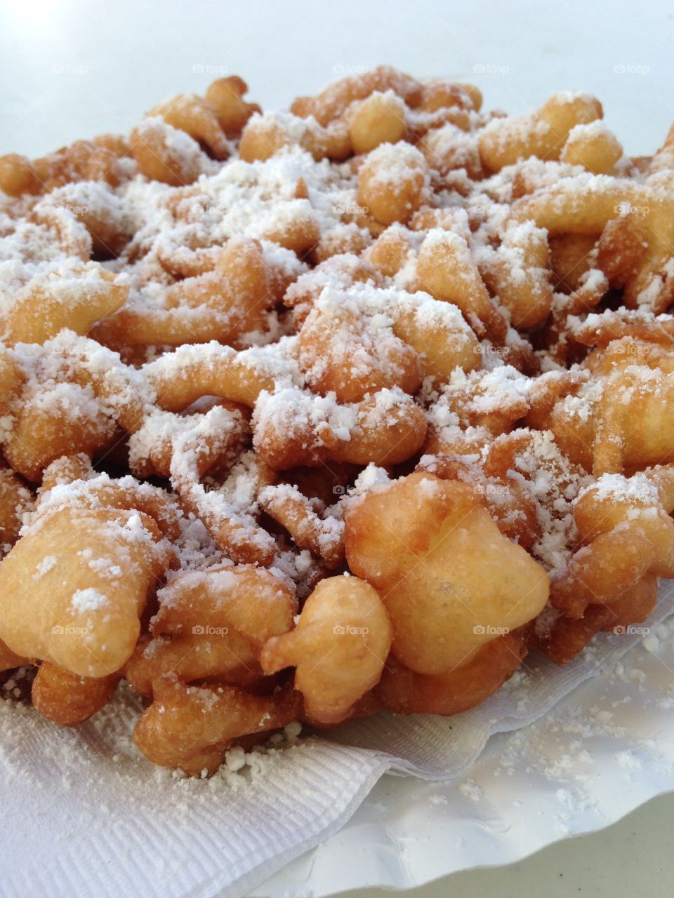 Funnel Cake . Classic food item from a small town fair. 