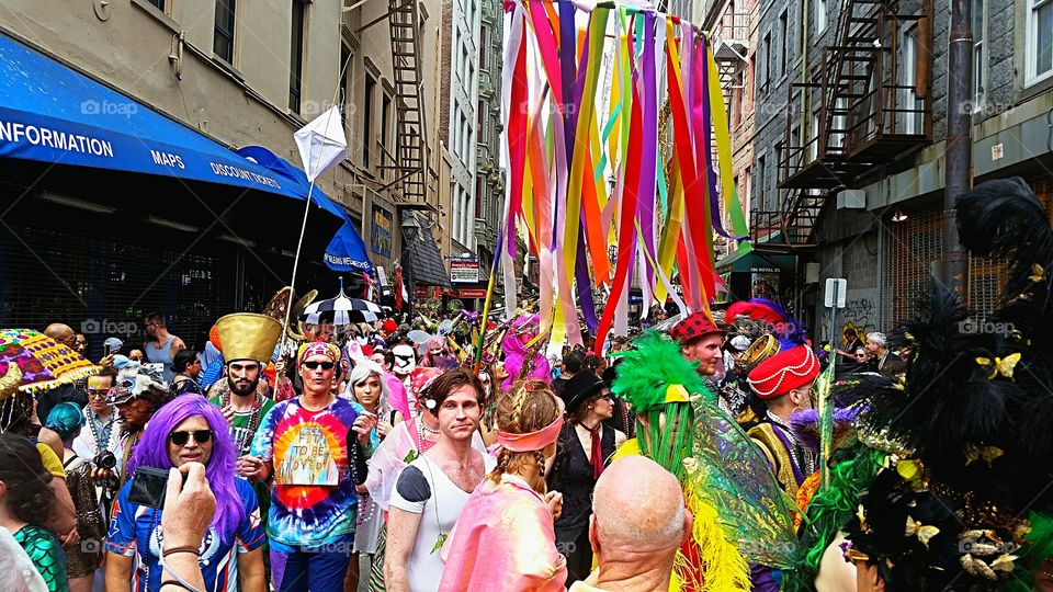 Mardi Gras Crowd