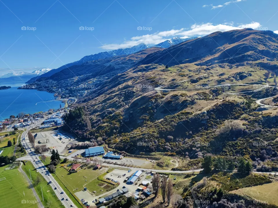 Helicopter scenic tour, Queenstown, New Zealand