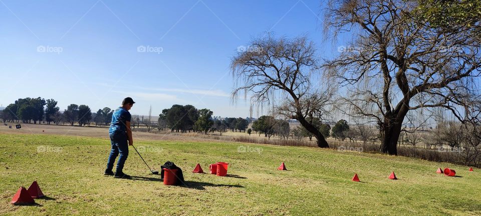 A day at the Golf Driving Range