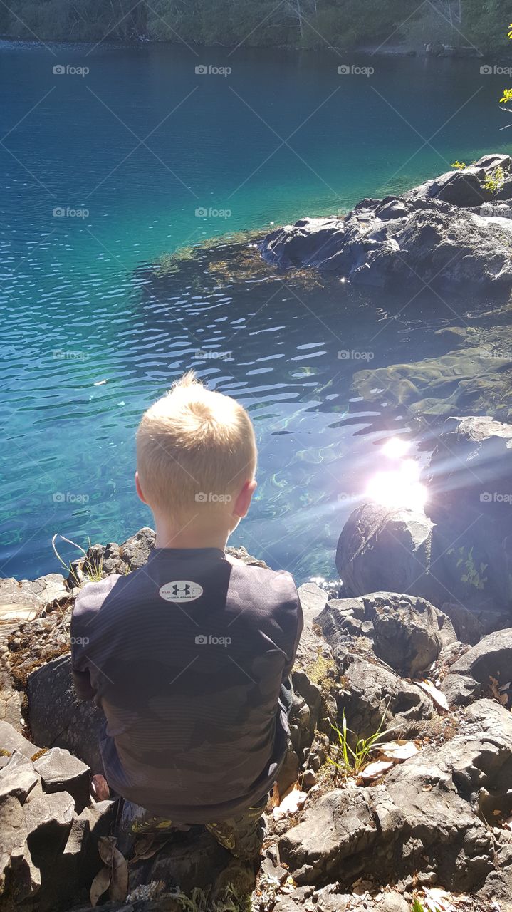 clear waters of crescent lake