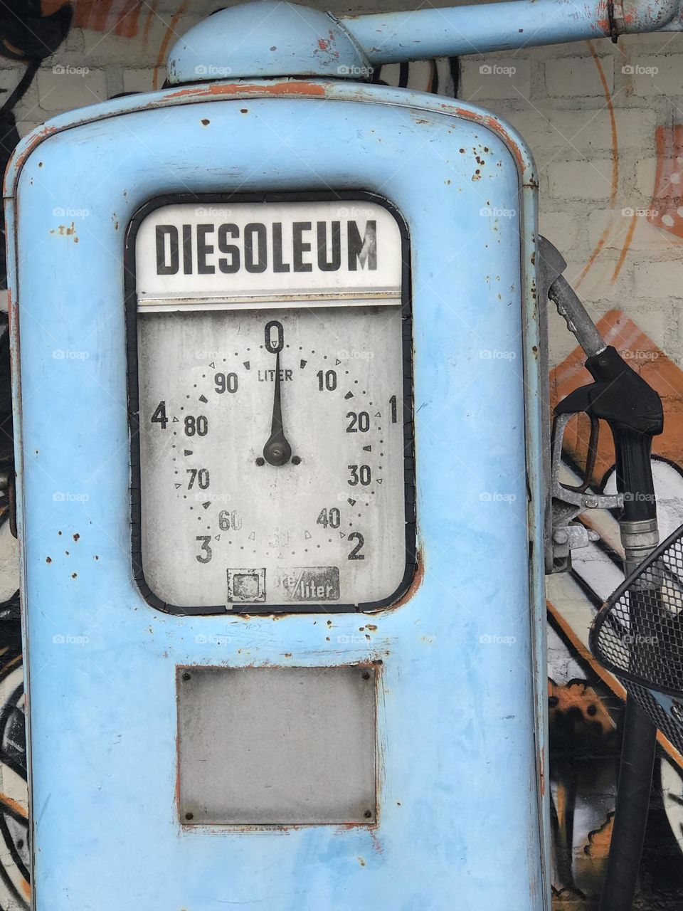 Vintage diesel pump station 