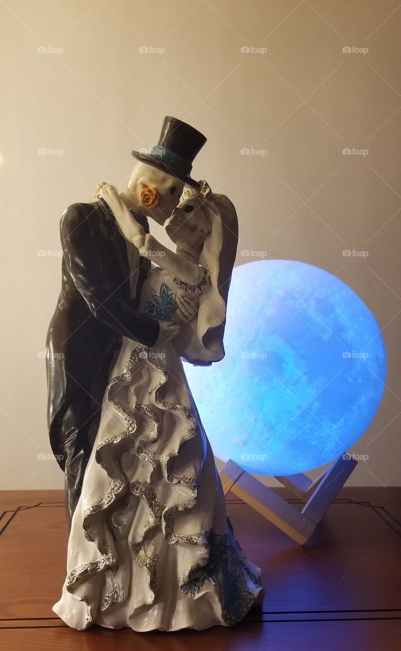 Blue moon on Halloween