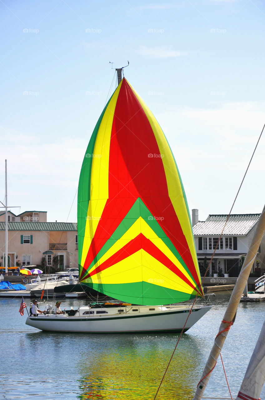 View of a sail boat