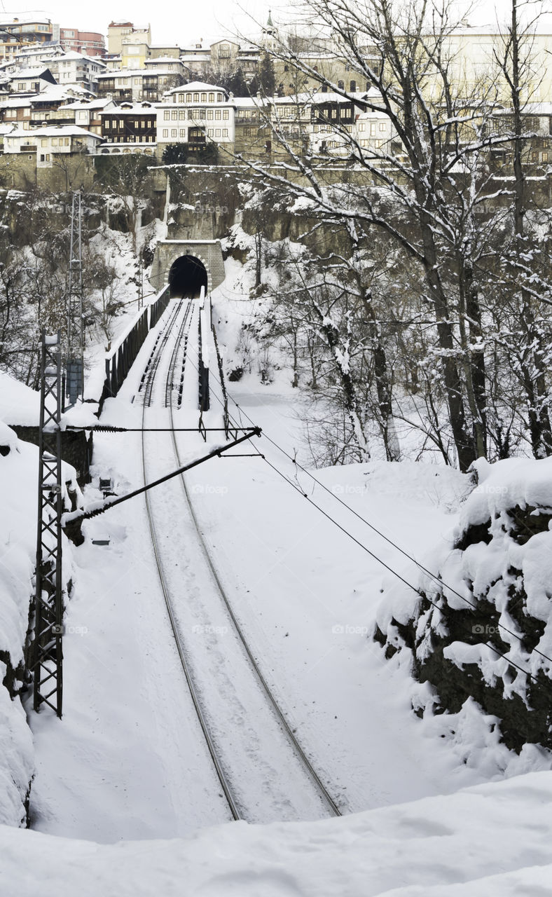 Winter vertical view