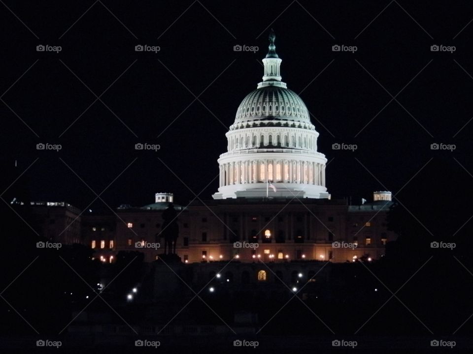 Capitol at night