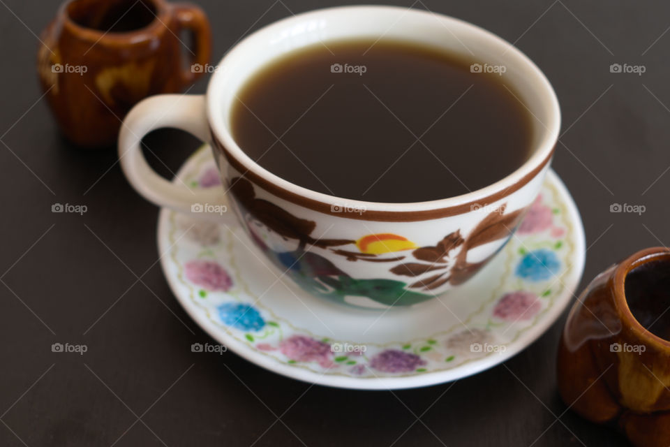 a cup of coffe