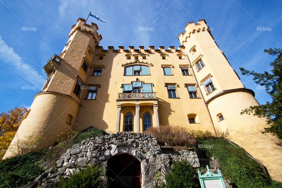 View of castle hohenschwangau