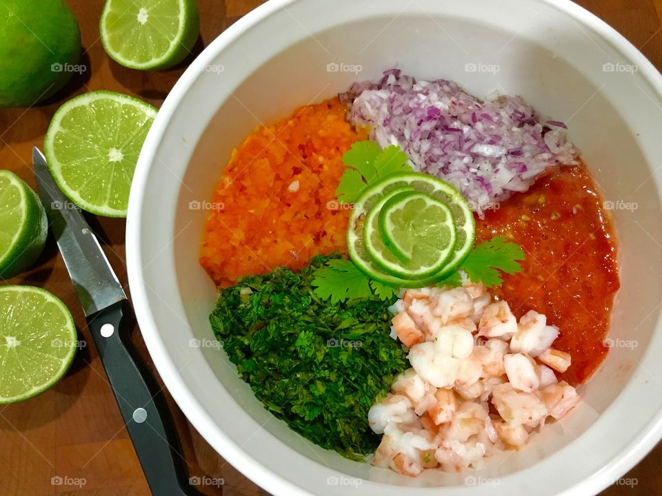 Ceviche salsa dip