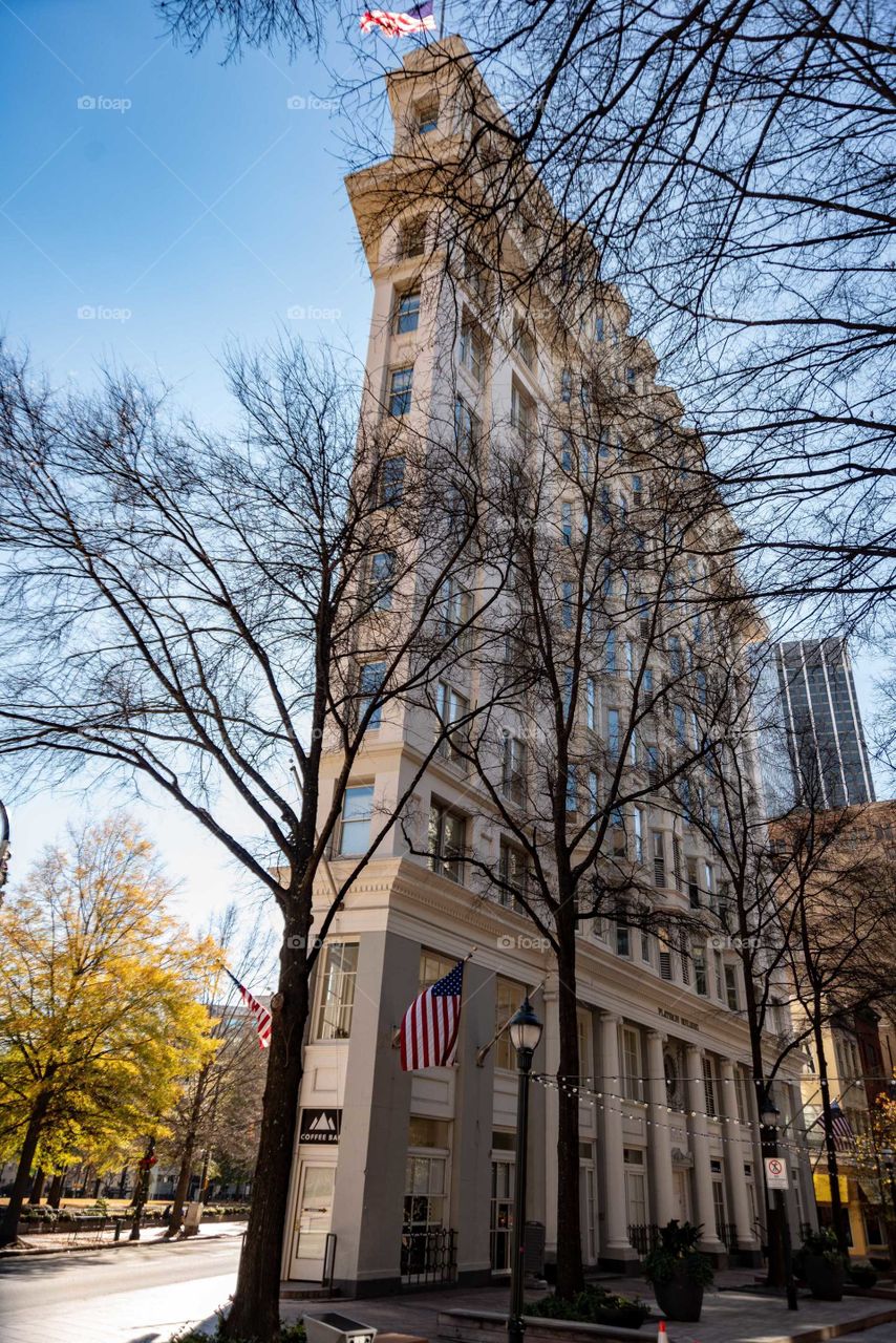 Flat iron building in Atlanta Georgia