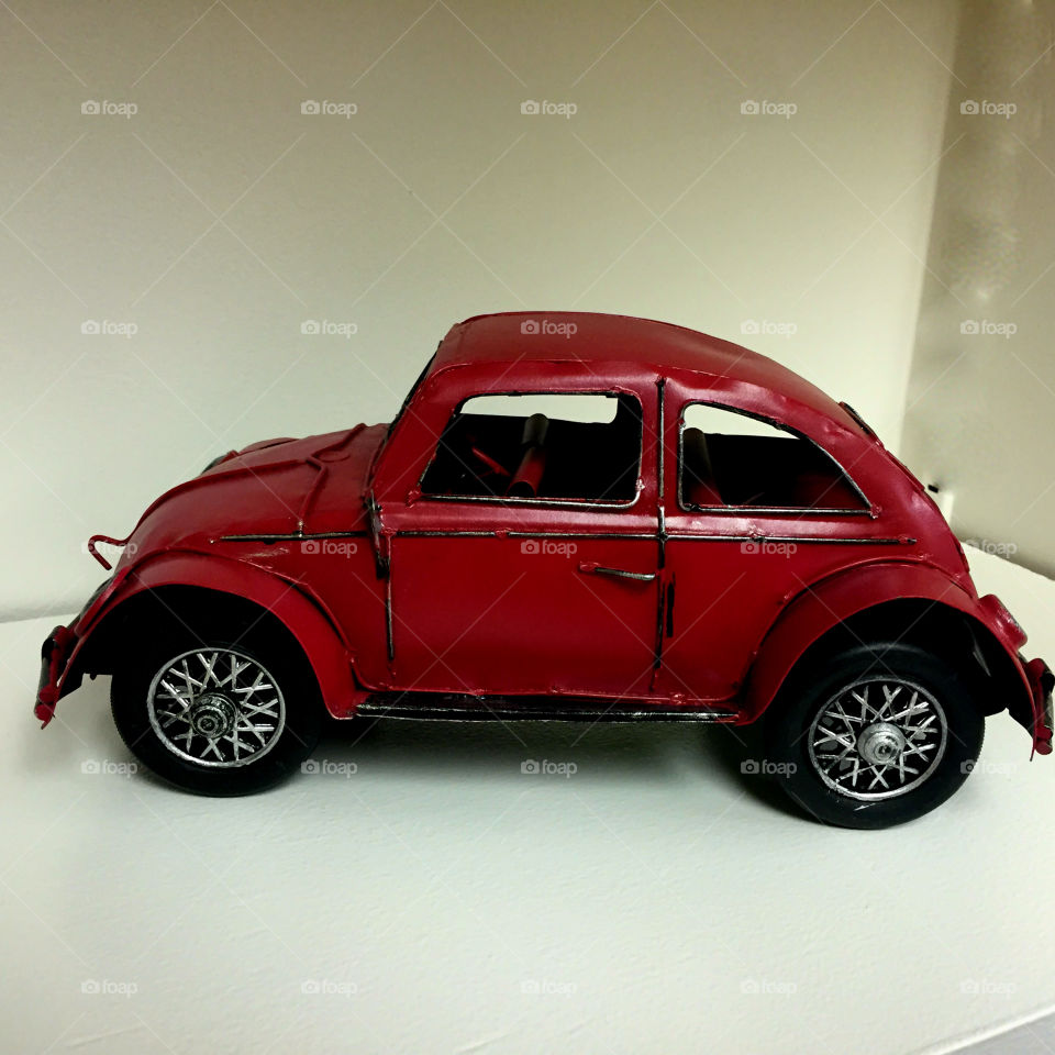 Metal model Volkswagen car! The  Red Story! Red is color of passion. It's the color that is always seen on heart decorations on     Valentine's Day! Red is astonishing, exhilarating, and fills your world through feelings and emotions! 