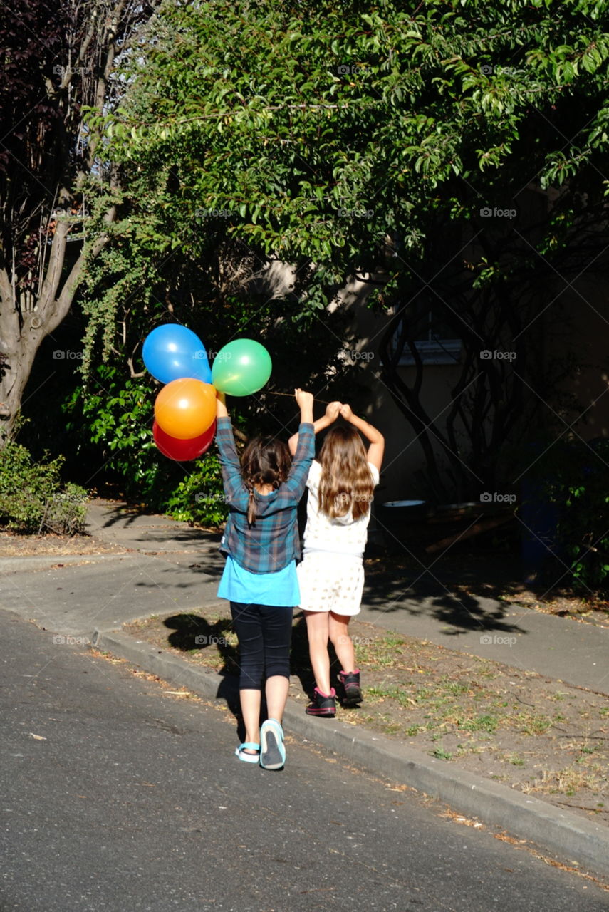 Balloons girls