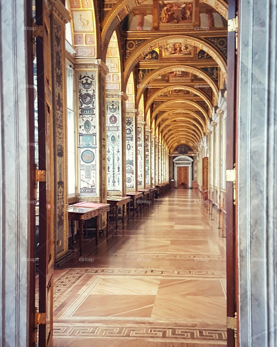 The Raphael loggias inside the Hermitage museum, St Petersburg