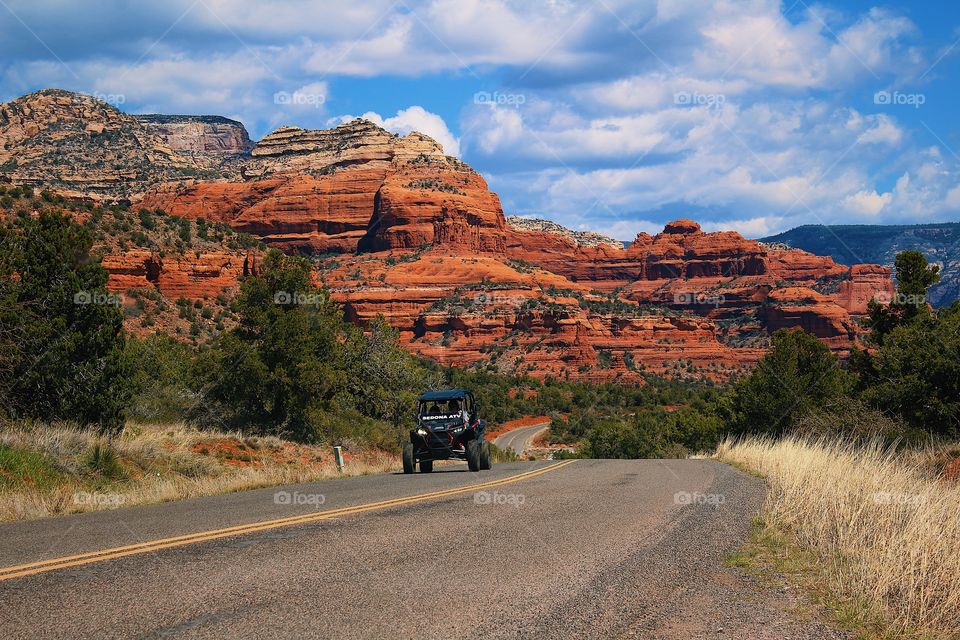 Sedona red rock mountain 