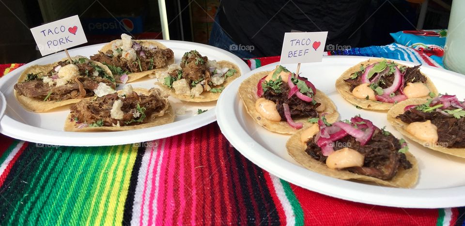 Tacos, festival street food