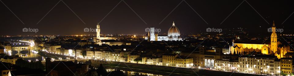 Panorama sur la ville de Florence (Toscane, Italie)